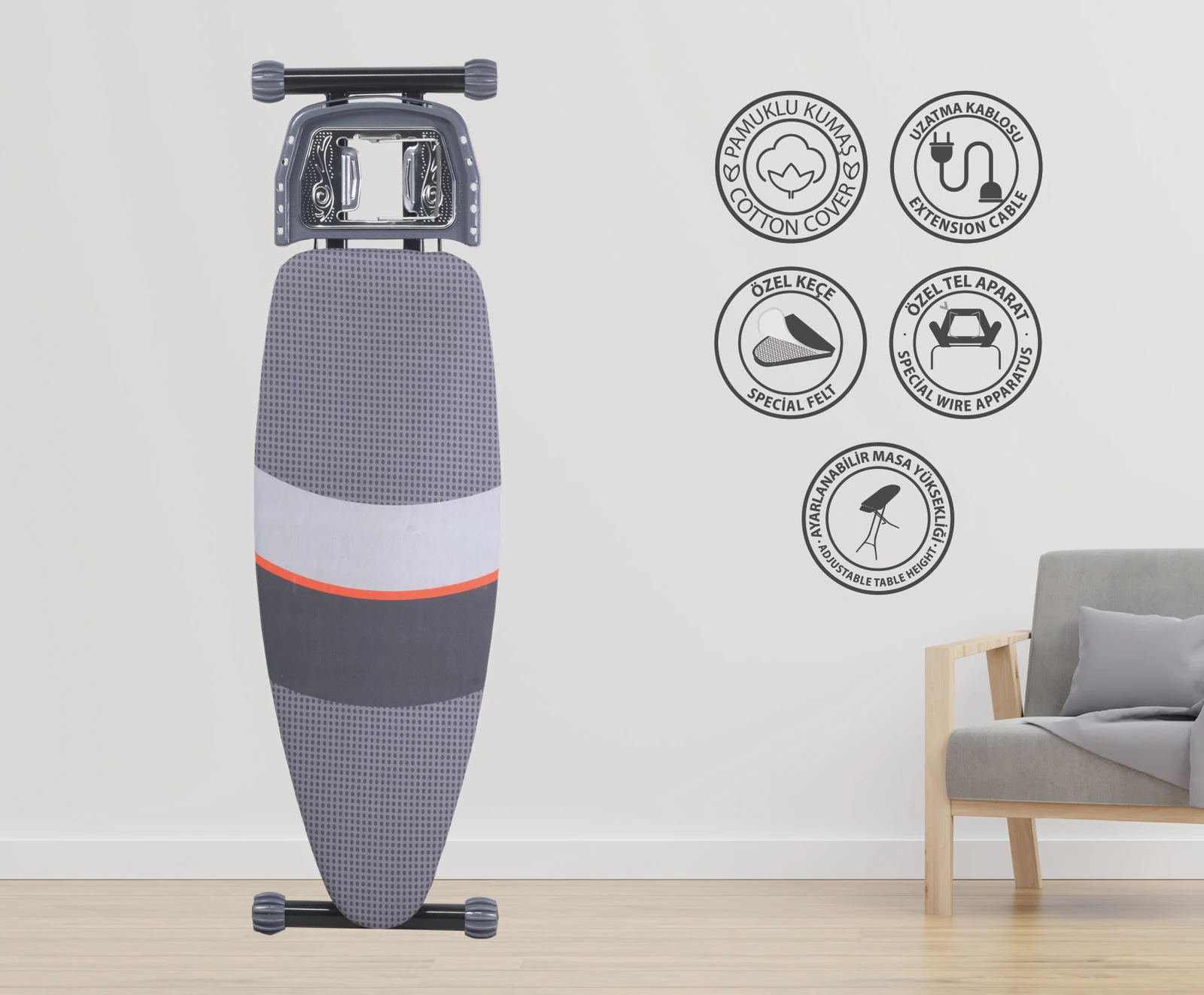 Cıngıllıoğlu Titanic CM-777 Ütü Masası